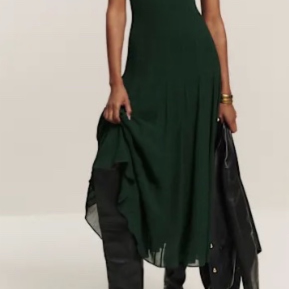 Reformation Katalina Dress - Forest Size 4 - Picture 6 of 6